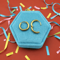 10mm Gold Charm Compatible Huggies - Cherry On Top Jewelry Co.