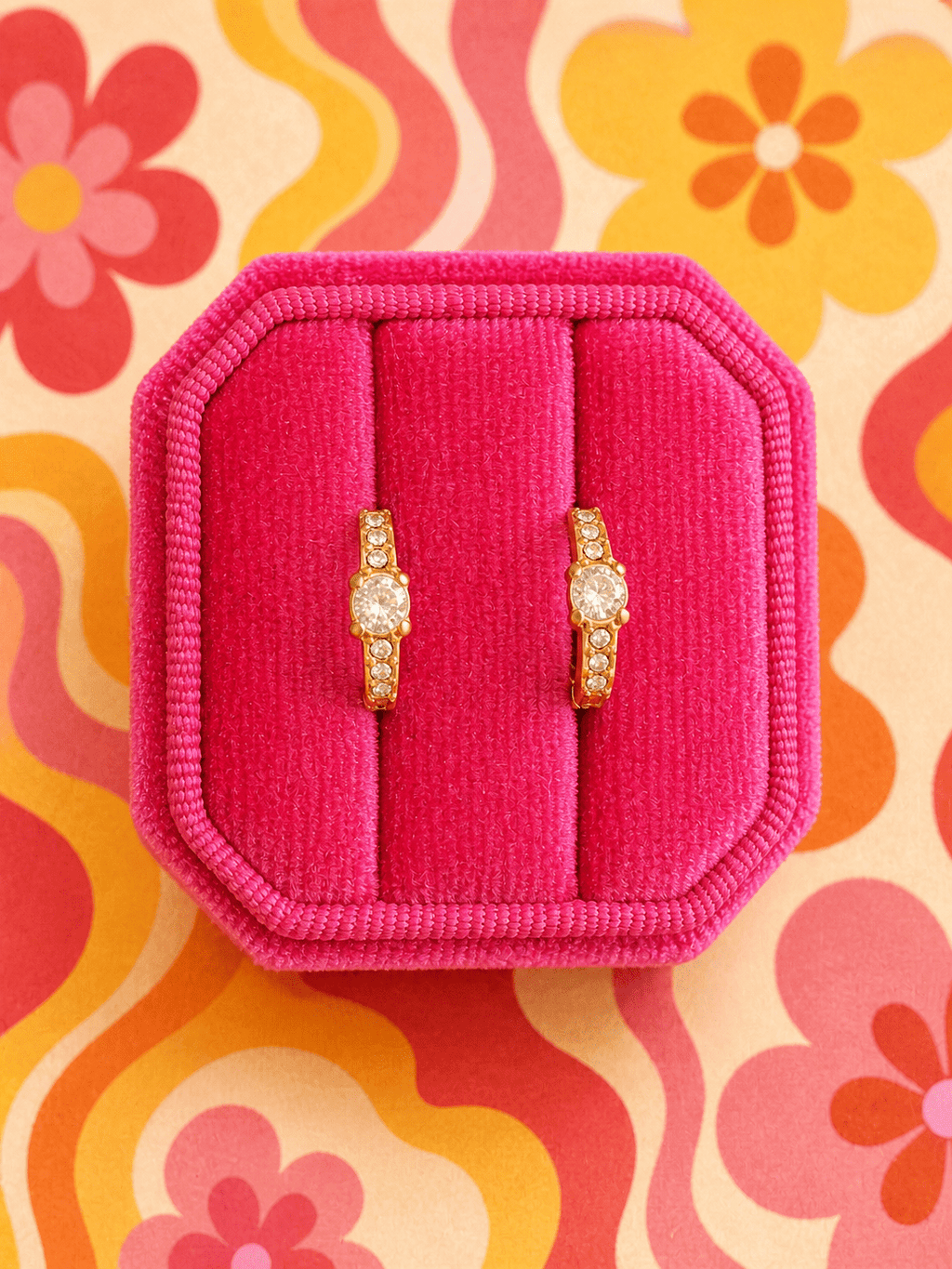10mm Golden Glow Huggies - Cherry On Top Jewelry Co.