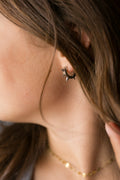 15mm Punk Spiked Silver Huggies - Cherry On Top Jewelry Co.