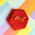 5.7mm Gold Rainbow Press - Backs - Cherry On Top Jewelry Co.