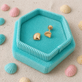 6mm Mini Gold Seashell Screwbacks - Cherry On Top Jewelry Co.
