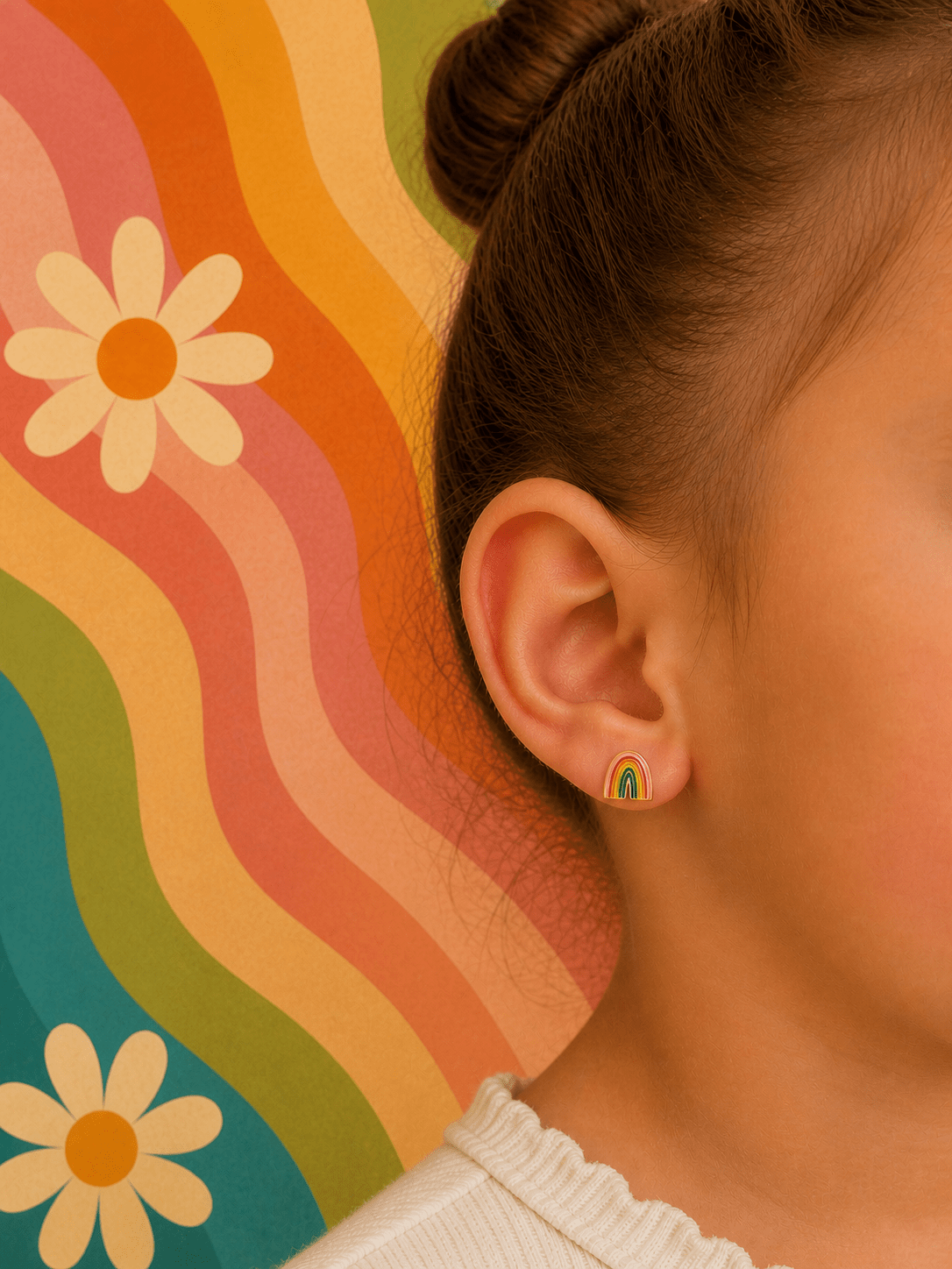 8mm Retro Rainbow Screwbacks - Cherry On Top Jewelry Co.