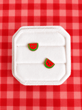 8mm Watermelon Screwbacks - Cherry On Top Jewelry Co.