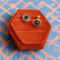 9.5mm Gold Evil Eye Screwbacks - Cherry On Top Jewelry Co.