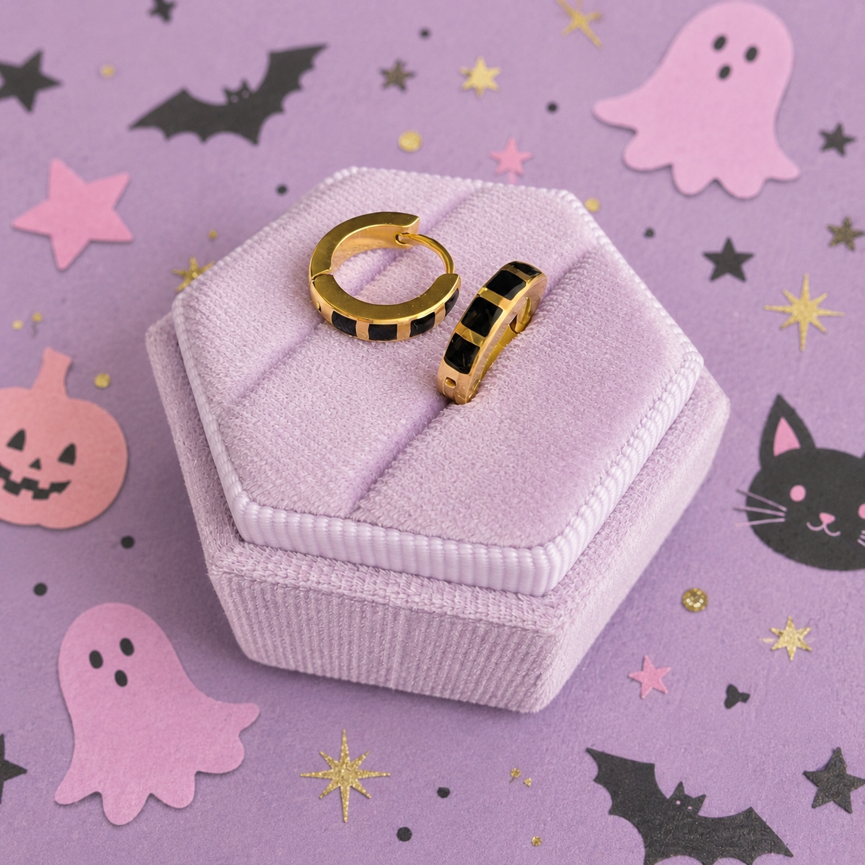 Gold & Black Striped Huggies