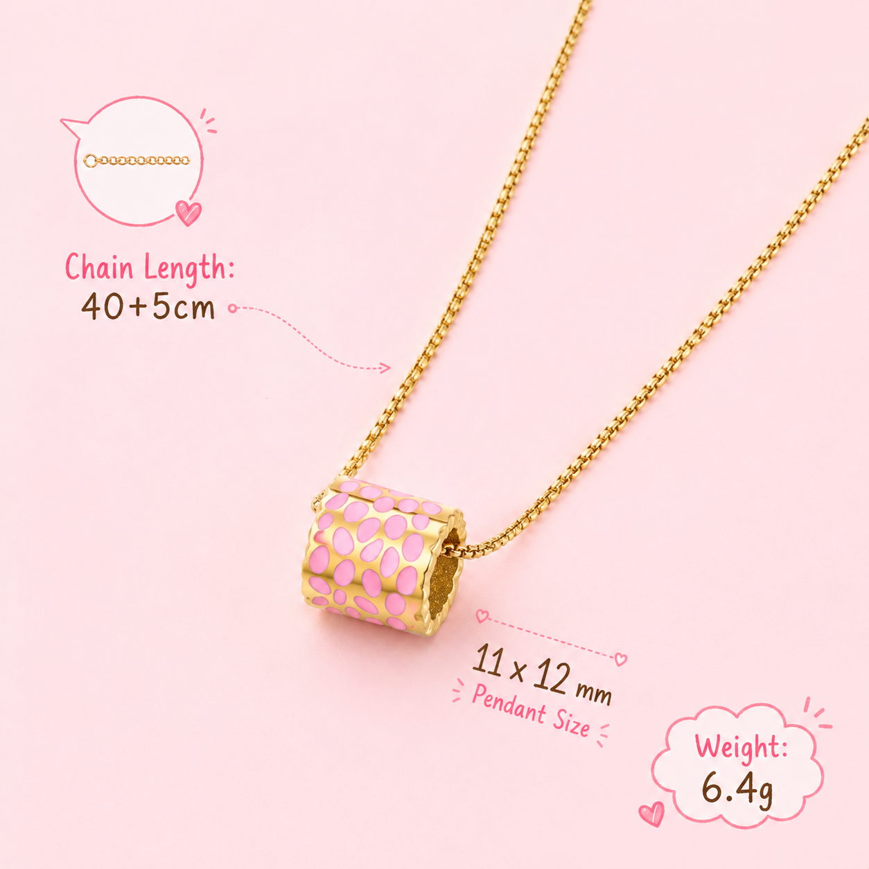 Pink Safari Necklace