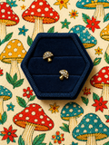 Mini Gold Sparkling Mushroom Ballbacks