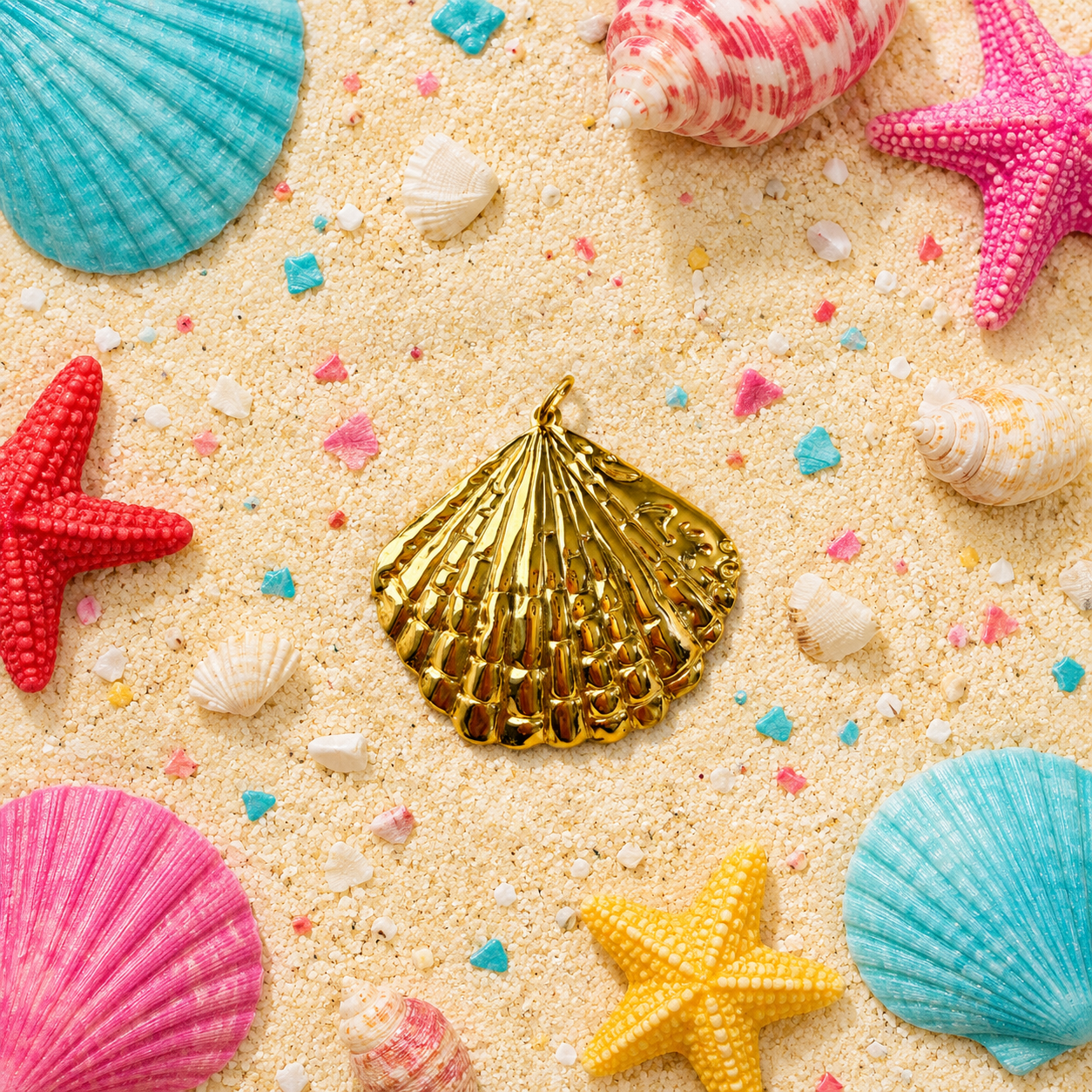 Necklace Scallop Shell Charm