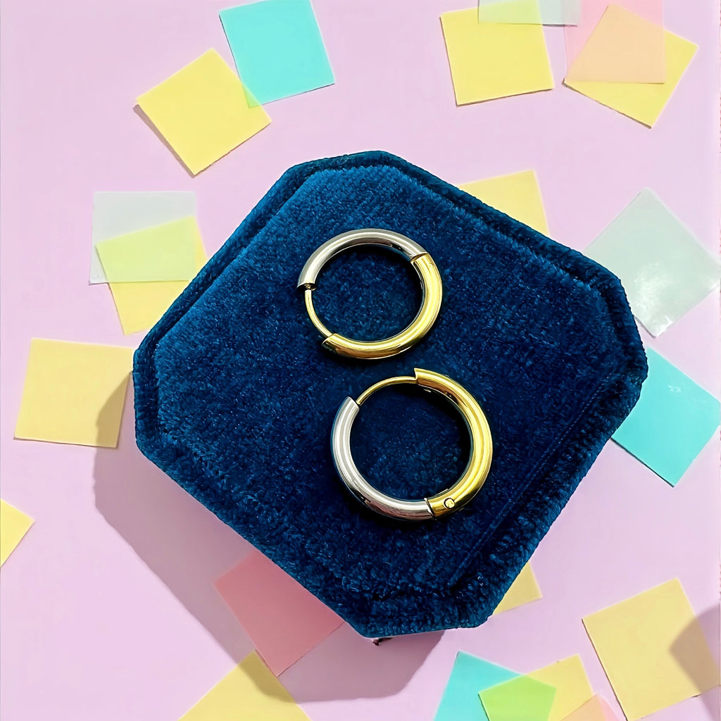 Mixed Gold Huggies