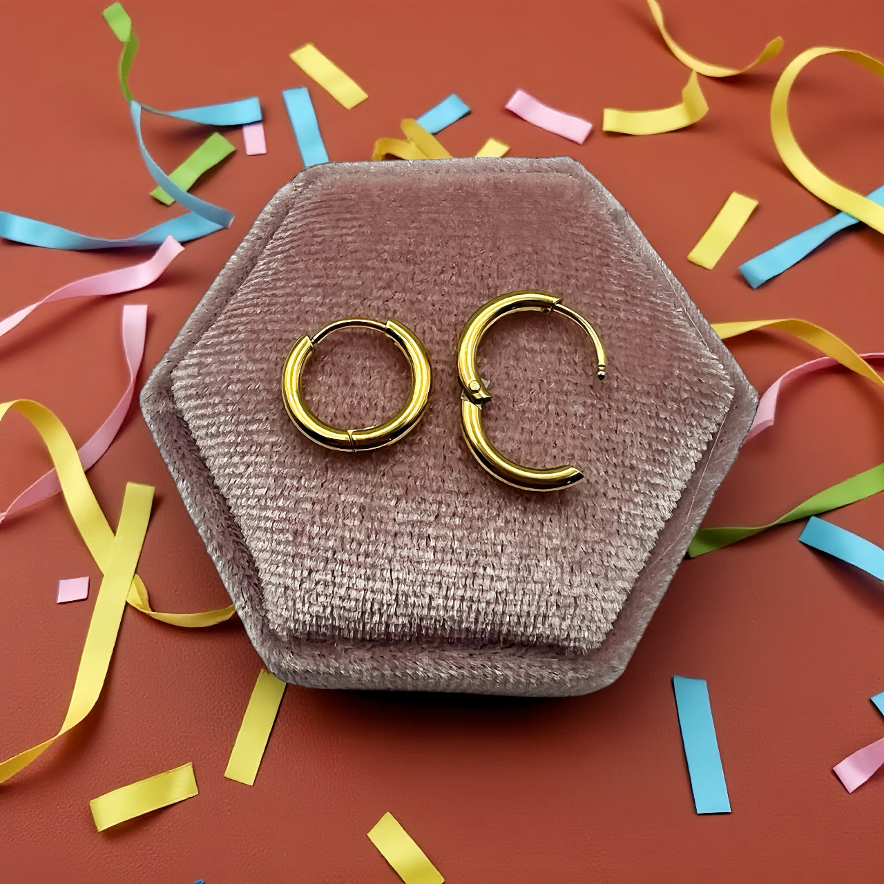 10mm Gold Charm Compatible Huggies