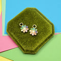 Gold Colorful Flower Interchangeable Charms