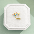 Blue and Pink Dragonfly Screwbacks - Cherry On Top Jewelry Co.