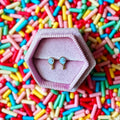 Blue Birthday Balloon Screwbacks - Cherry On Top Jewelry Co.