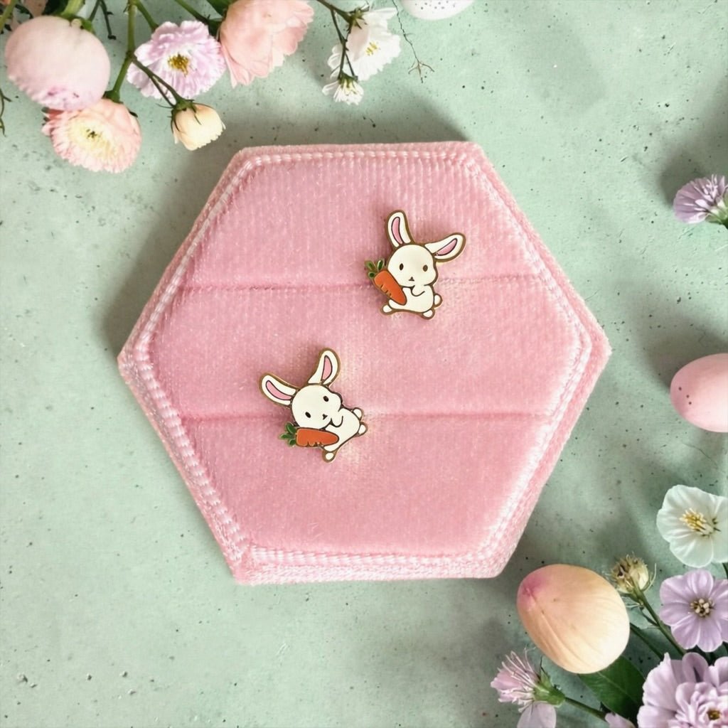 Bunny Screwbacks - Cherry On Top Jewelry Co.