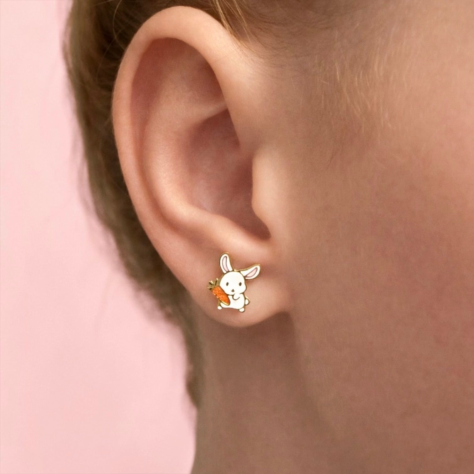 Bunny Screwbacks - Cherry On Top Jewelry Co.