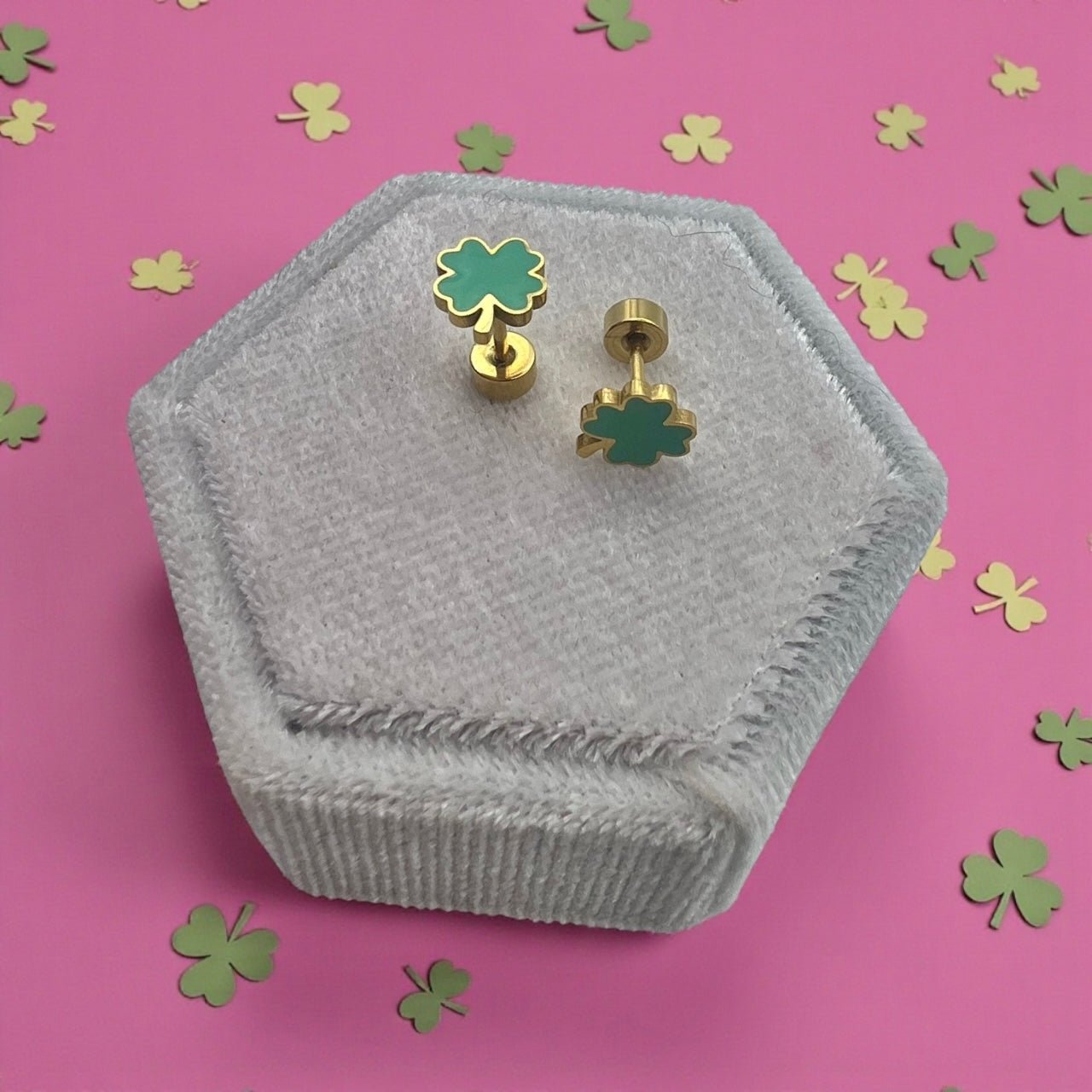 Clover Screwbacks - Cherry On Top Jewelry Co.