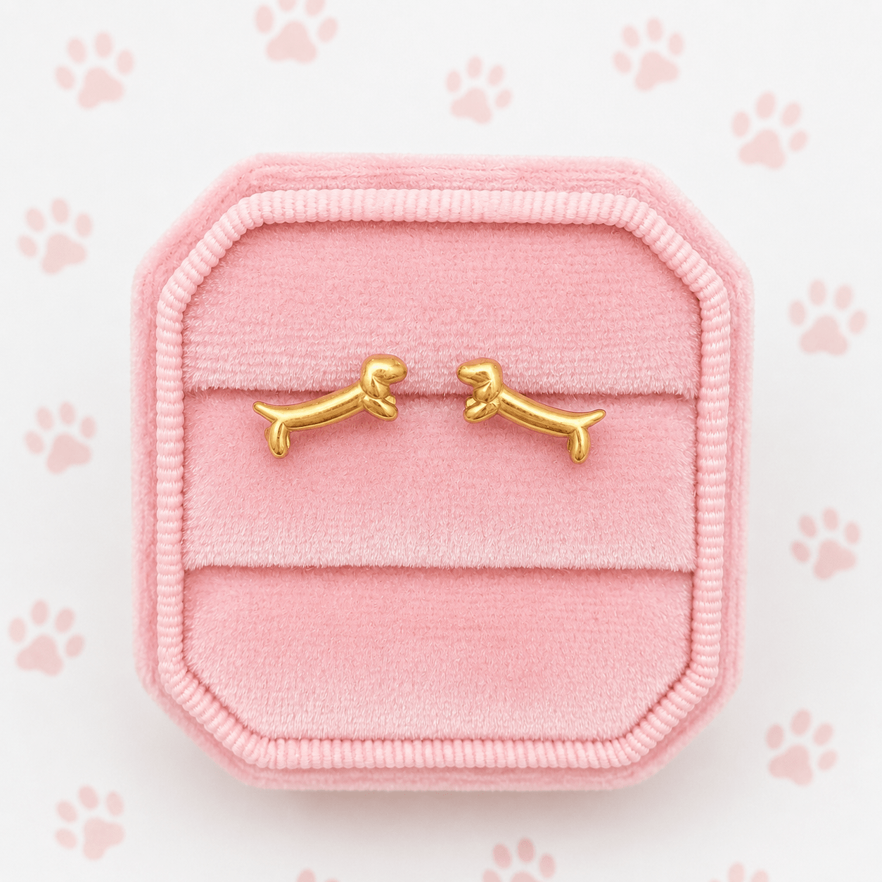 Gold Dachshund Dog - Cherry On Top Jewelry Co.