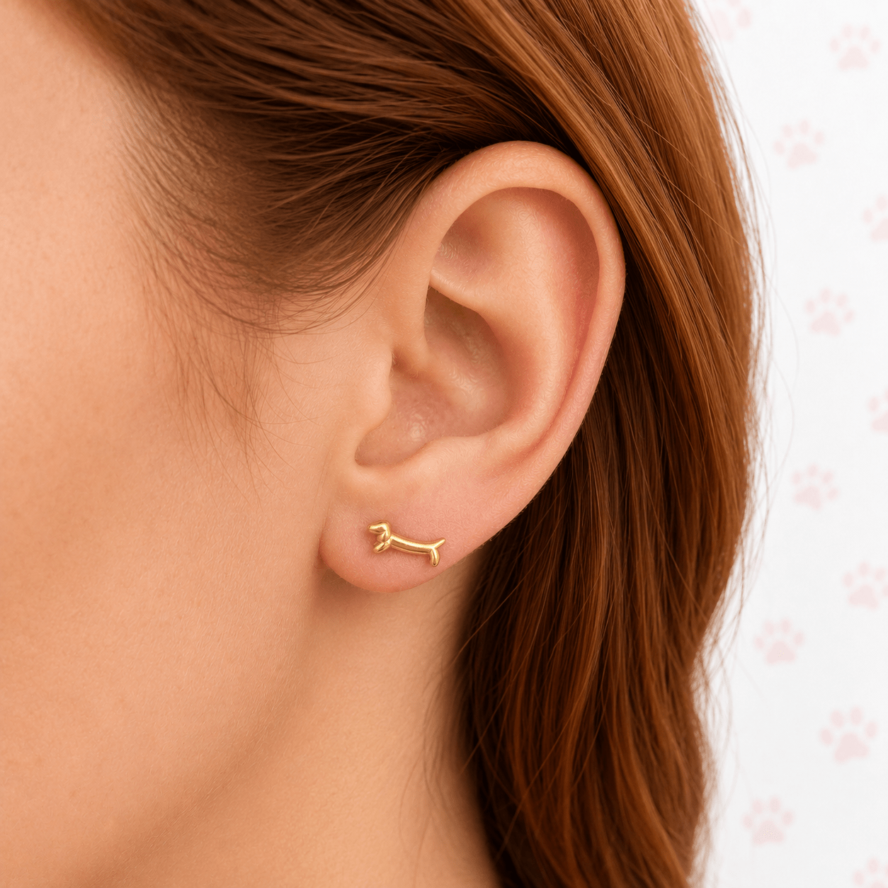 Gold Dachshund Dog - Cherry On Top Jewelry Co.