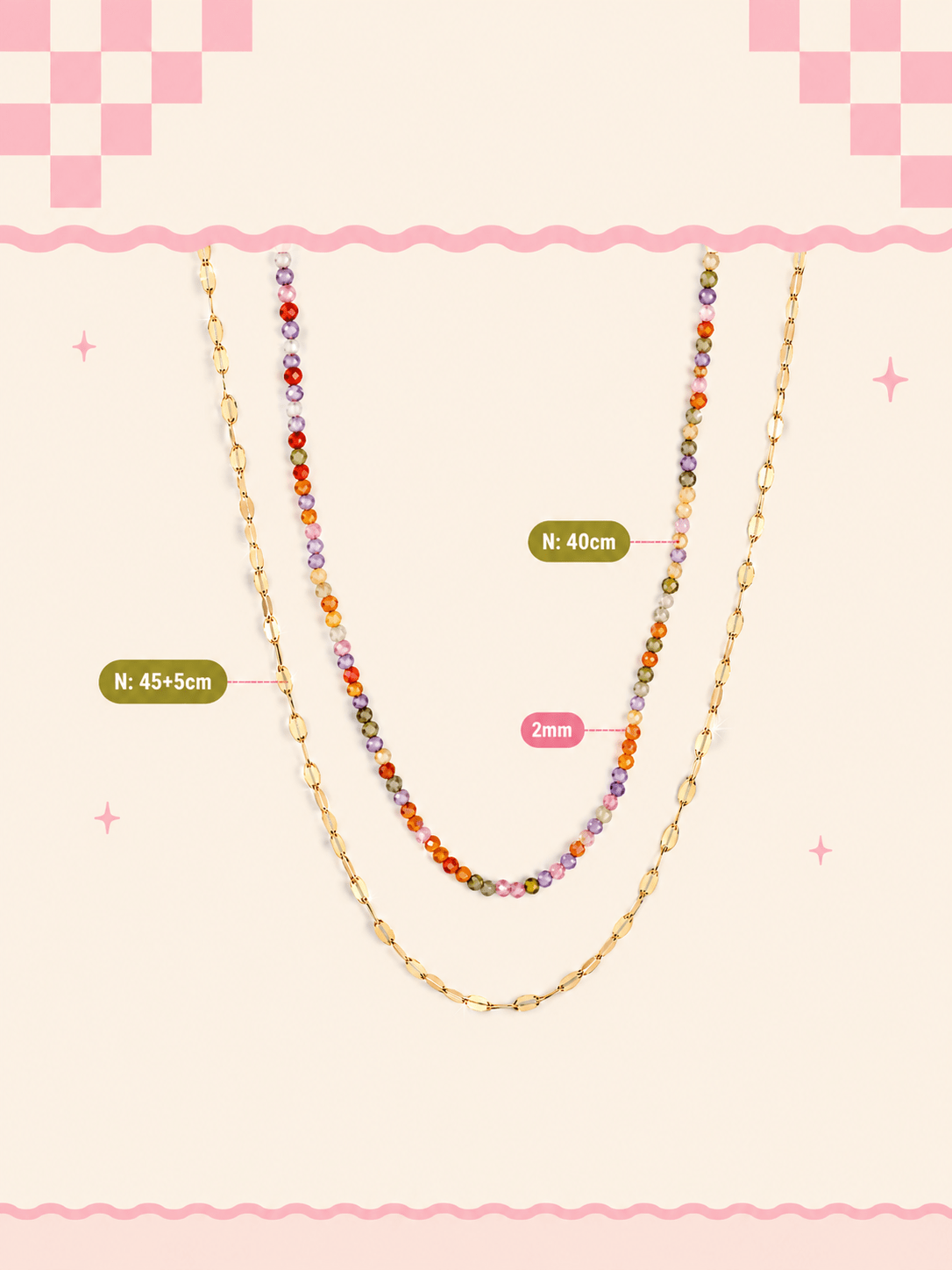 Golden Hours Layered Necklace - Cherry On Top Jewelry Co.