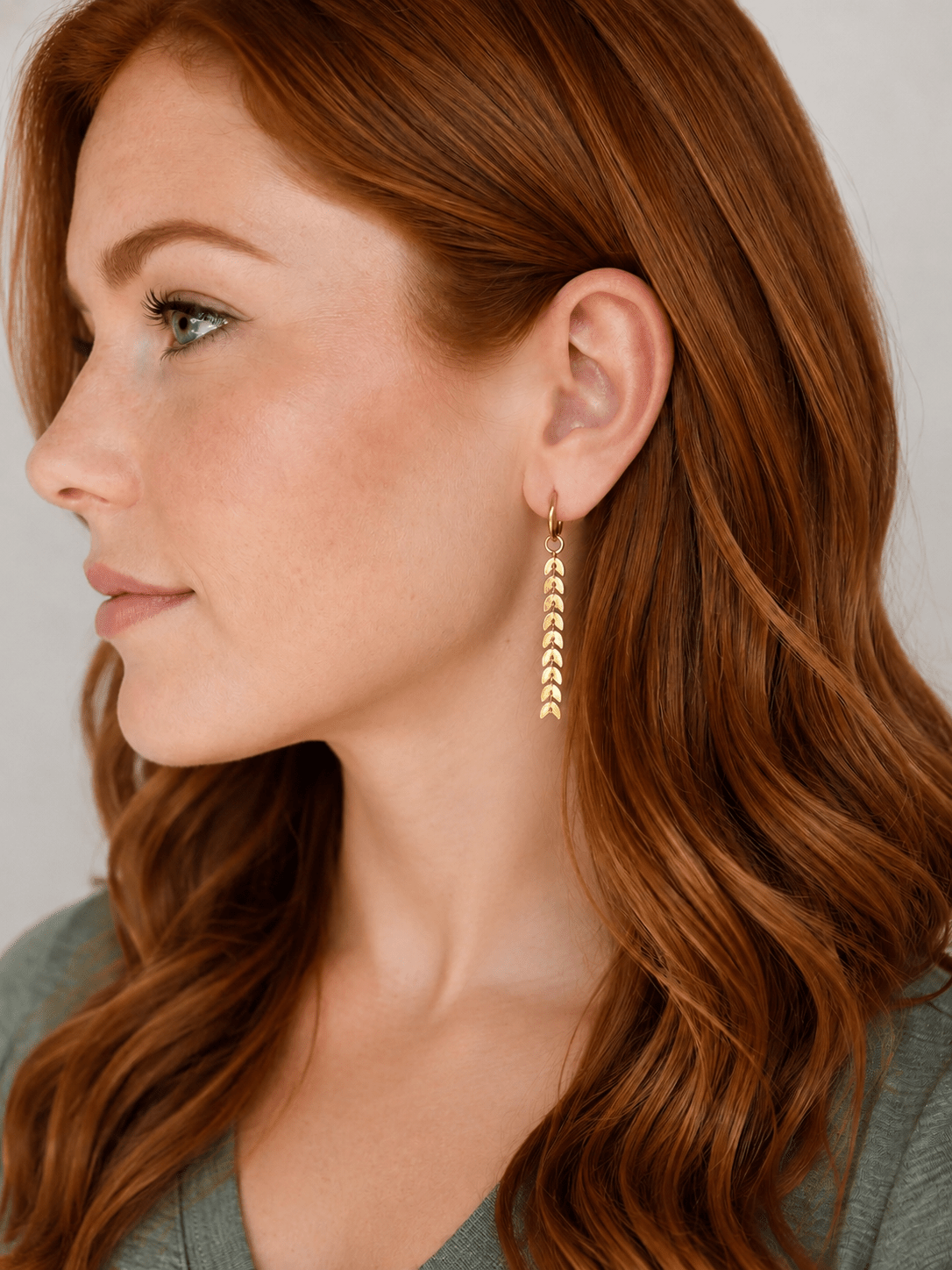 Golden Huggies & Willow Drop Interchangeable Charms - Cherry On Top Jewelry Co.
