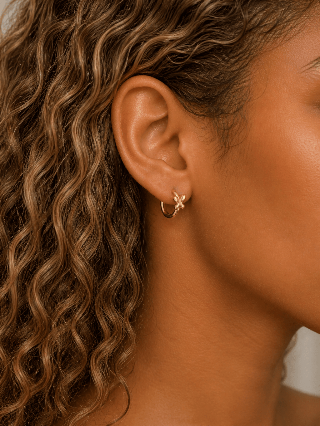 Golden Luxe Butterfly Huggies - Cherry On Top Jewelry Co.