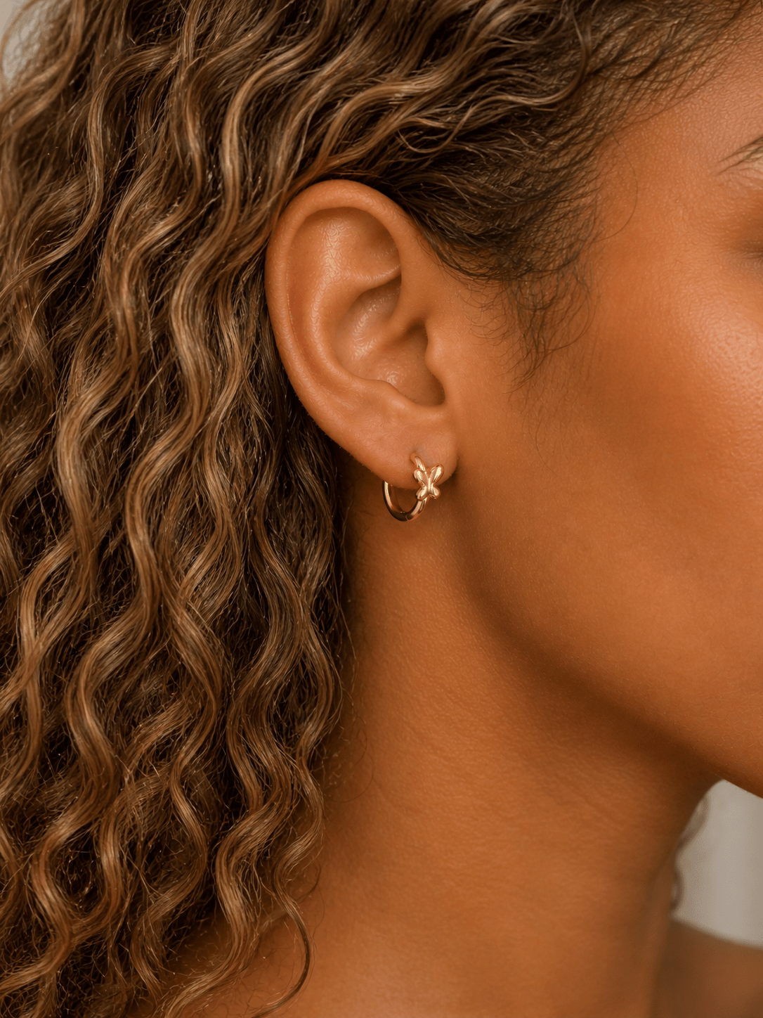 Golden Luxe Butterfly Huggies - Cherry On Top Jewelry Co.