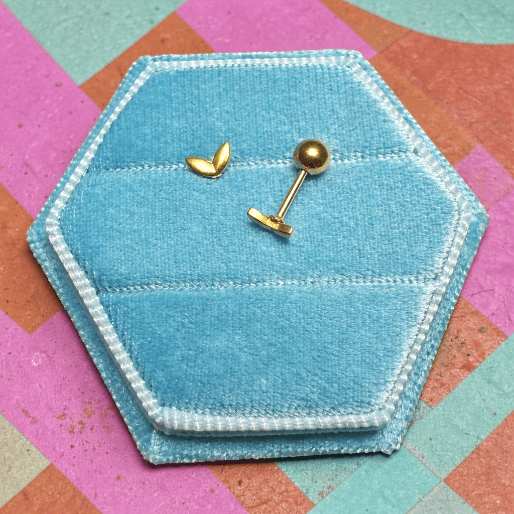 Micro Gold Wing Ballbacks - Cherry On Top Jewelry Co.