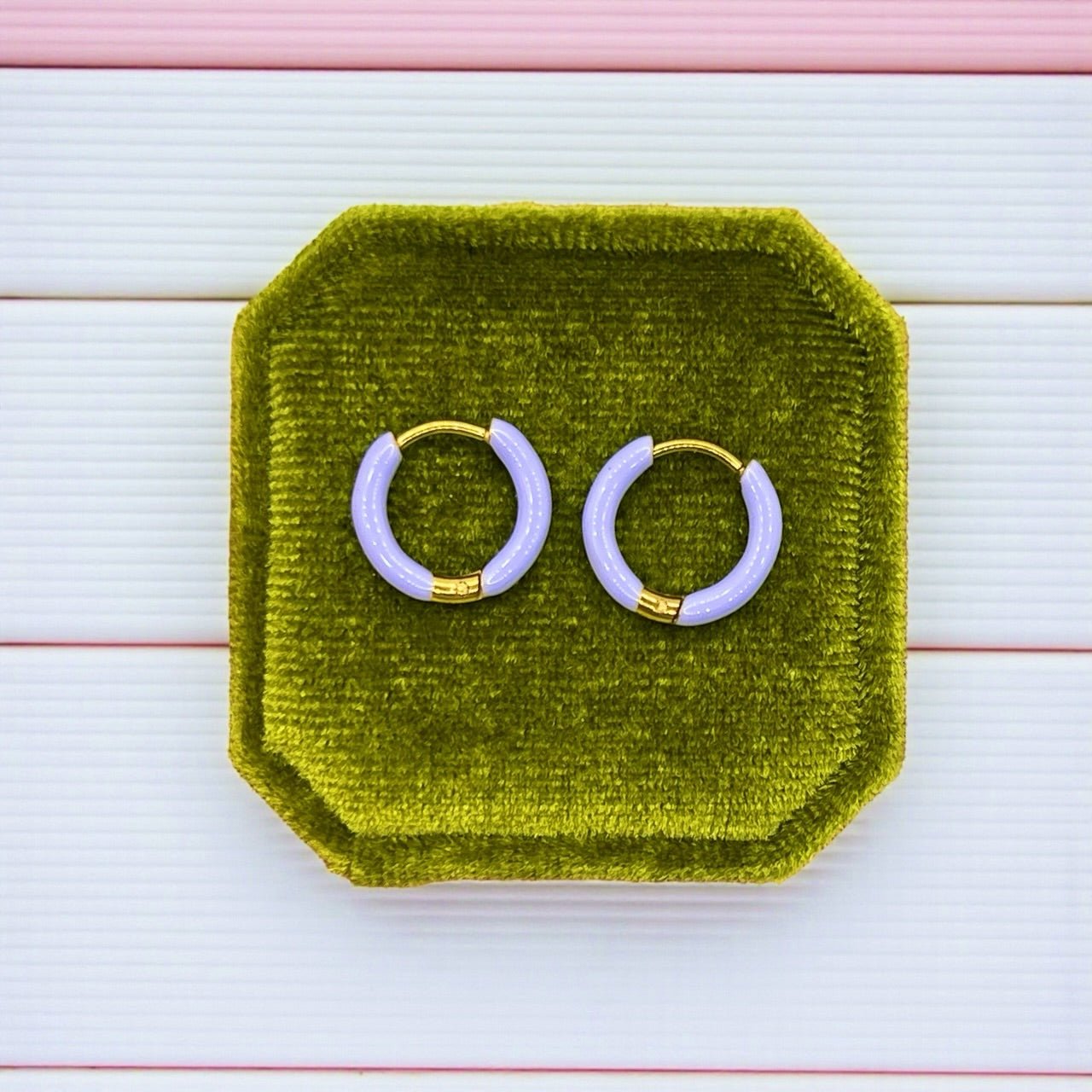 Pastel Purple Huggies - Cherry On Top Jewelry Co.