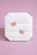 Pink Bow Screwbacks - Cherry On Top Jewelry Co.