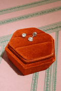 Prong Round Clear Zirconia Screwbacks - Cherry On Top Jewelry Co.