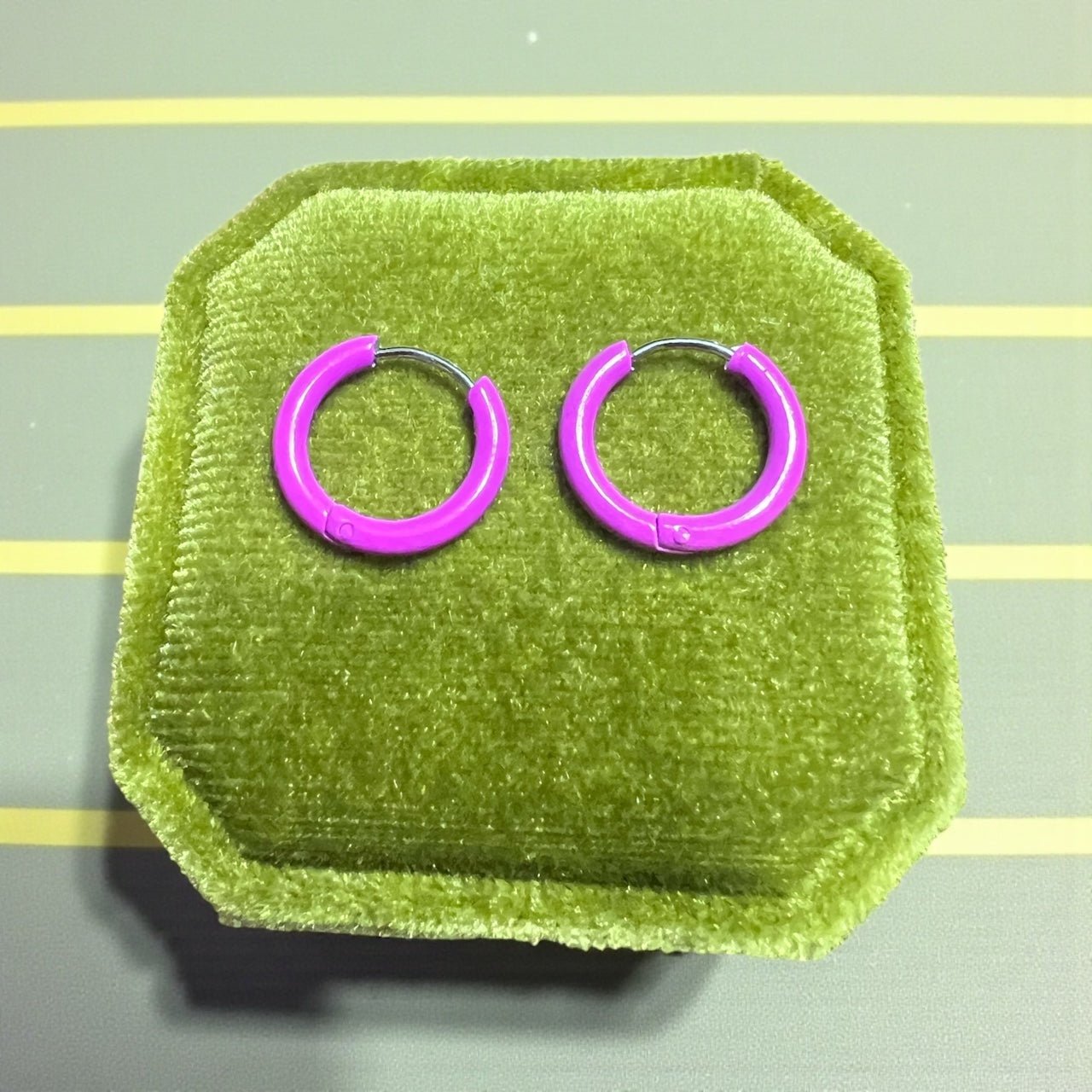 Purple Huggies - Cherry On Top Jewelry Co.