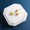 Shimmer Gold Anchor Screwbacks - Cherry On Top Jewelry Co.