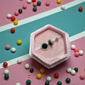 Silver & Black Circle Screwbacks - Cherry On Top Jewelry Co.
