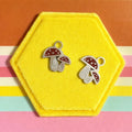 Silver & Brown Mushroom Interchangeable Charms - Cherry On Top Jewelry Co.