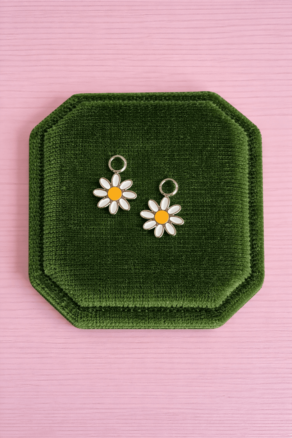 Silver Daisy Interchangeable Charms - Cherry On Top Jewelry Co.