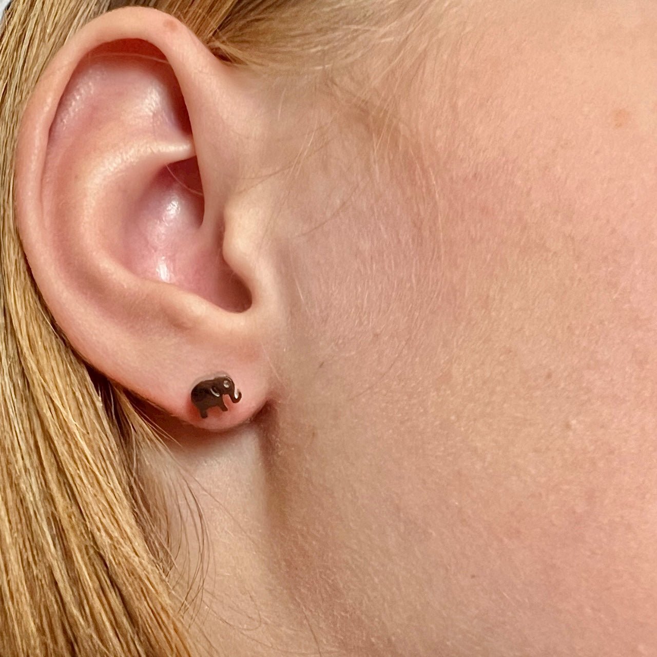 Silver Elephant Screwbacks - Cherry On Top Jewelry Co.
