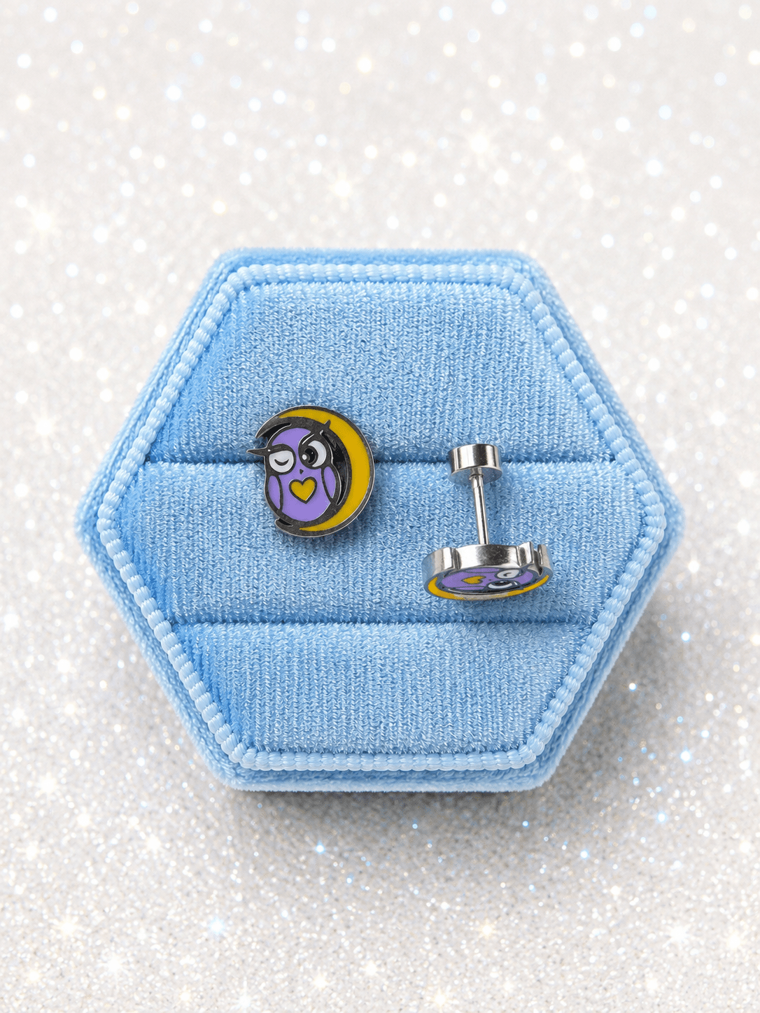 💜 Sleepy Hoots Screwbacks - Cherry On Top Jewelry Co.