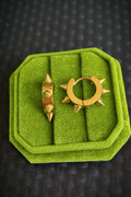 Spiked Gold Huggies - Cherry On Top Jewelry Co.