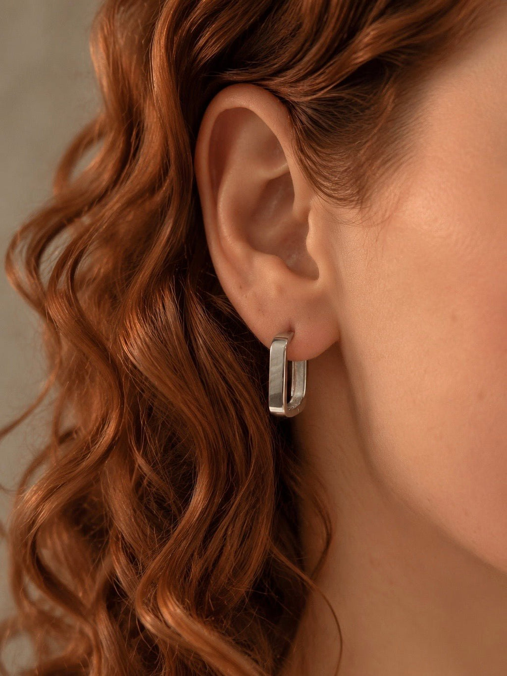 Steel Rectangular Huggies - Cherry On Top Jewelry Co.